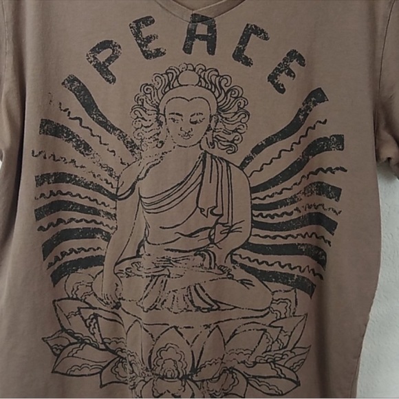 Foreign Exchange Peace Graphic Short Sleeve T-shirt Women’s Size Large - Picture 2 of 6